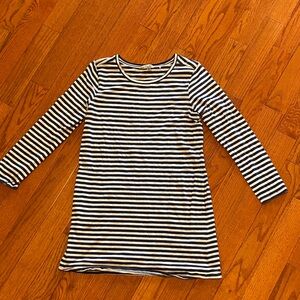 Toad&Co Navy and White Striped Dress